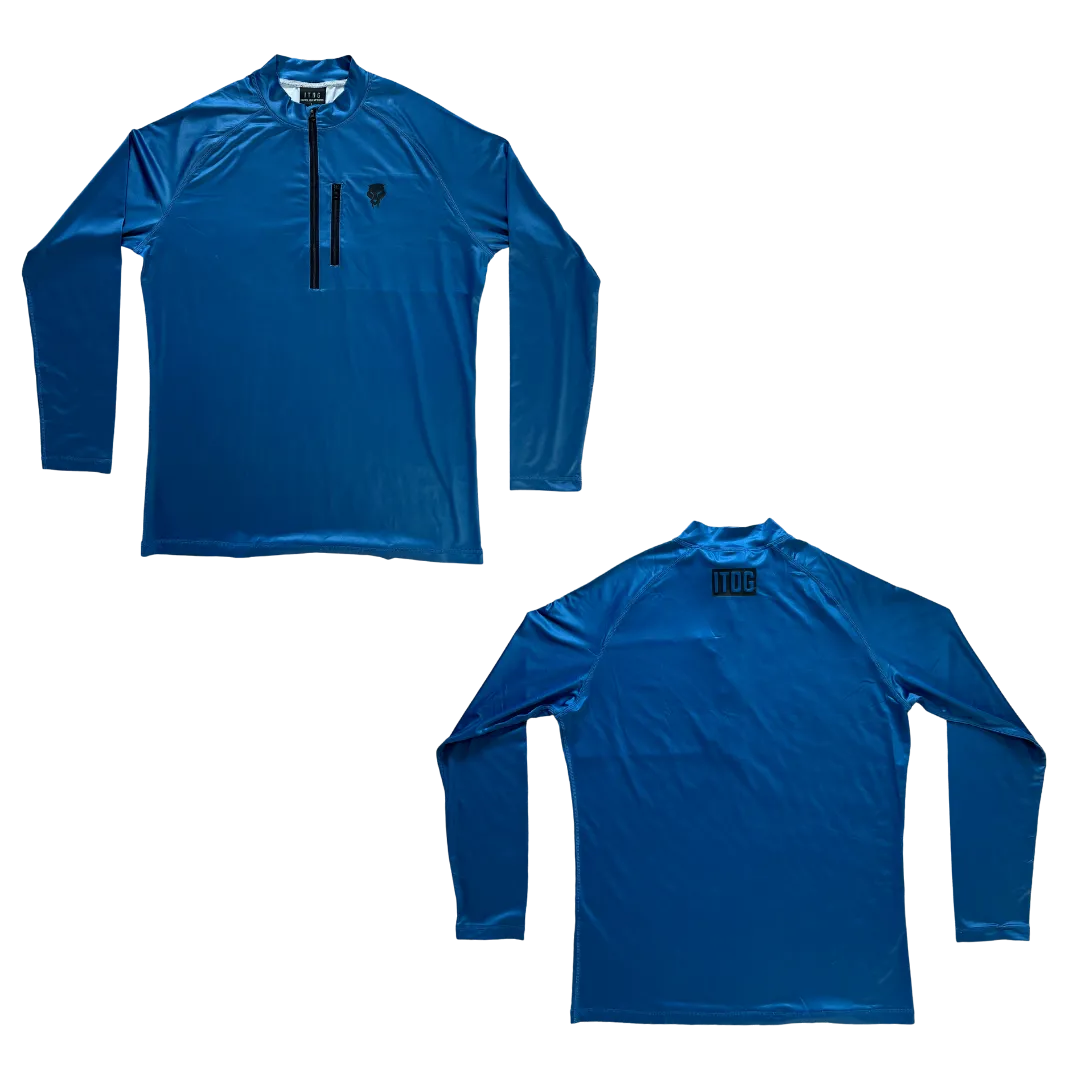 1/4 Zip Ocean Blue