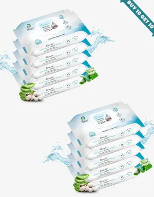 99% Pure Water Wipes Pack | Buy 10 Get 10 Offer | @149 Each Pack