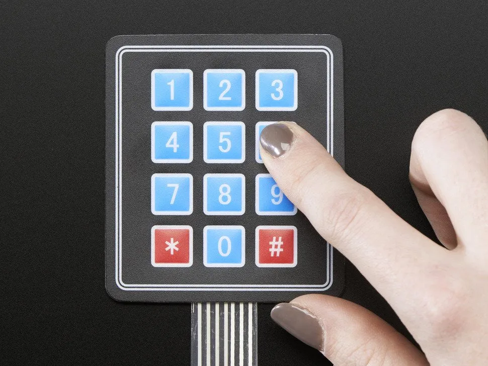 Adafruit Membrane 3x4 Matrix Keypad