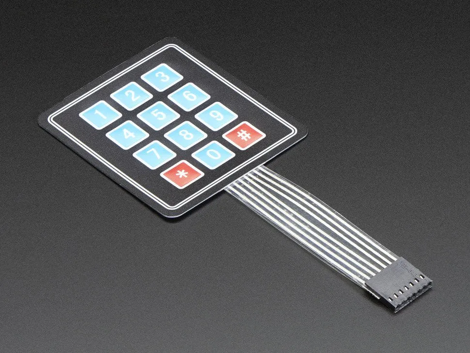 Adafruit Membrane 3x4 Matrix Keypad