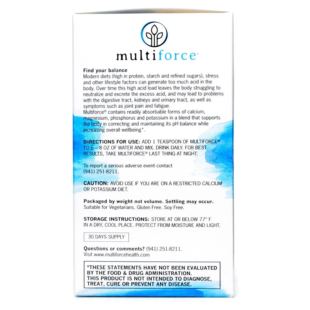 Alkalizing Multi-Mineral Powder by Multiforce