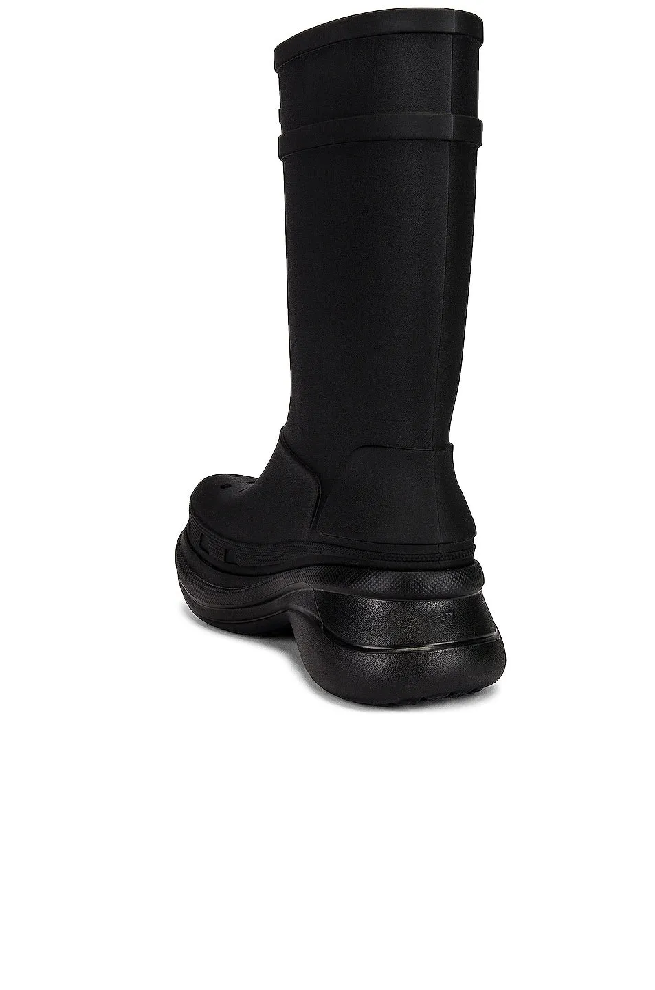 Balenciaga Crocs boots, black