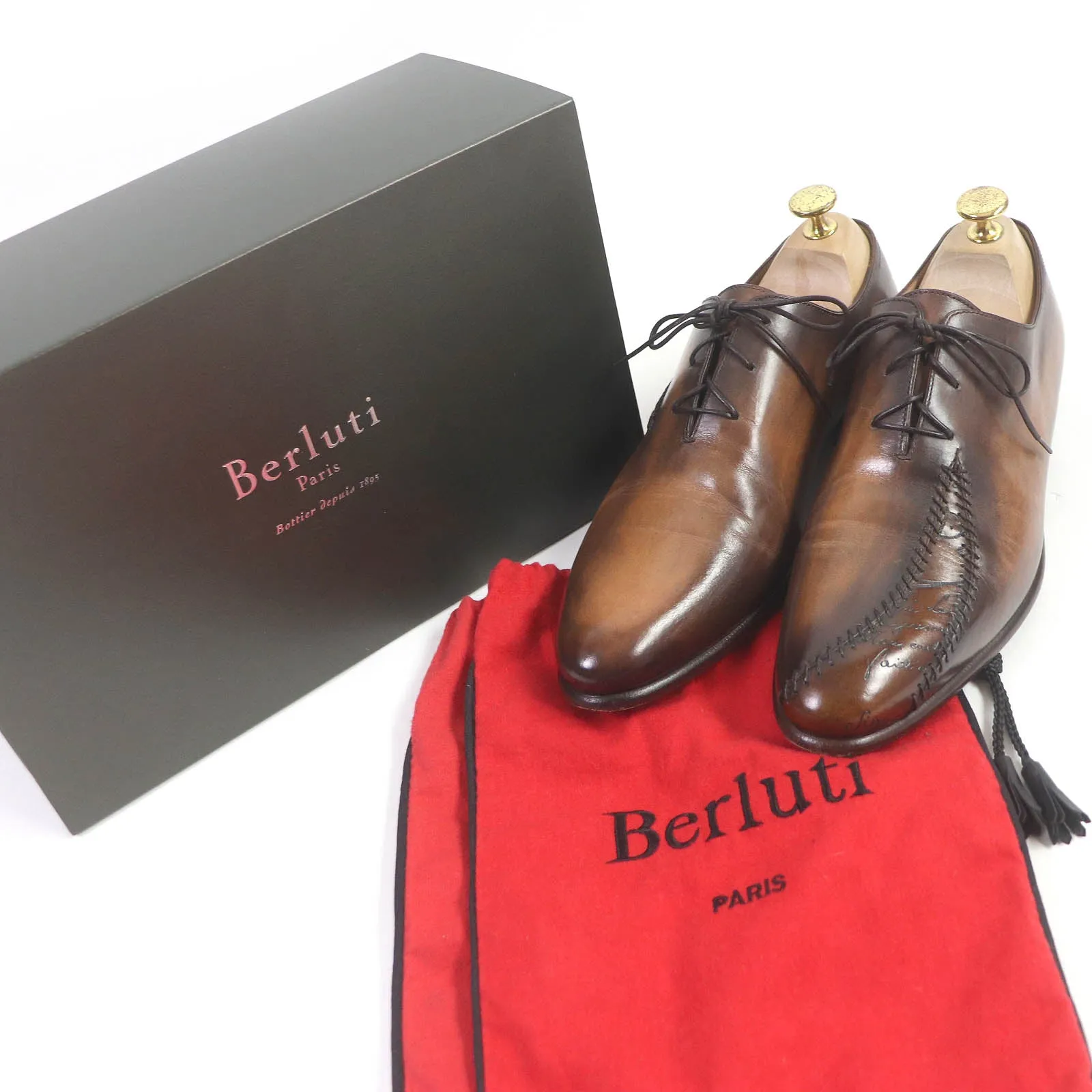 Berluti Leather Dress Shoes Brown 7