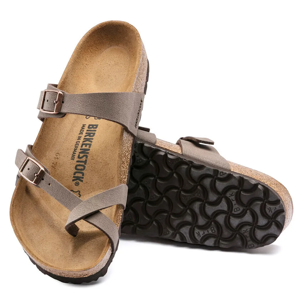 Birkenstock Womens Mayari Birkibuc Sandals - Mocha