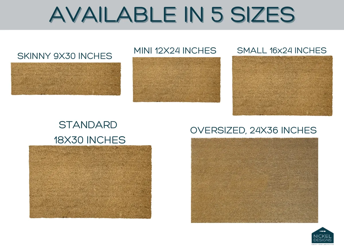 Blank Coir Doormat - Available in 5 sizes!