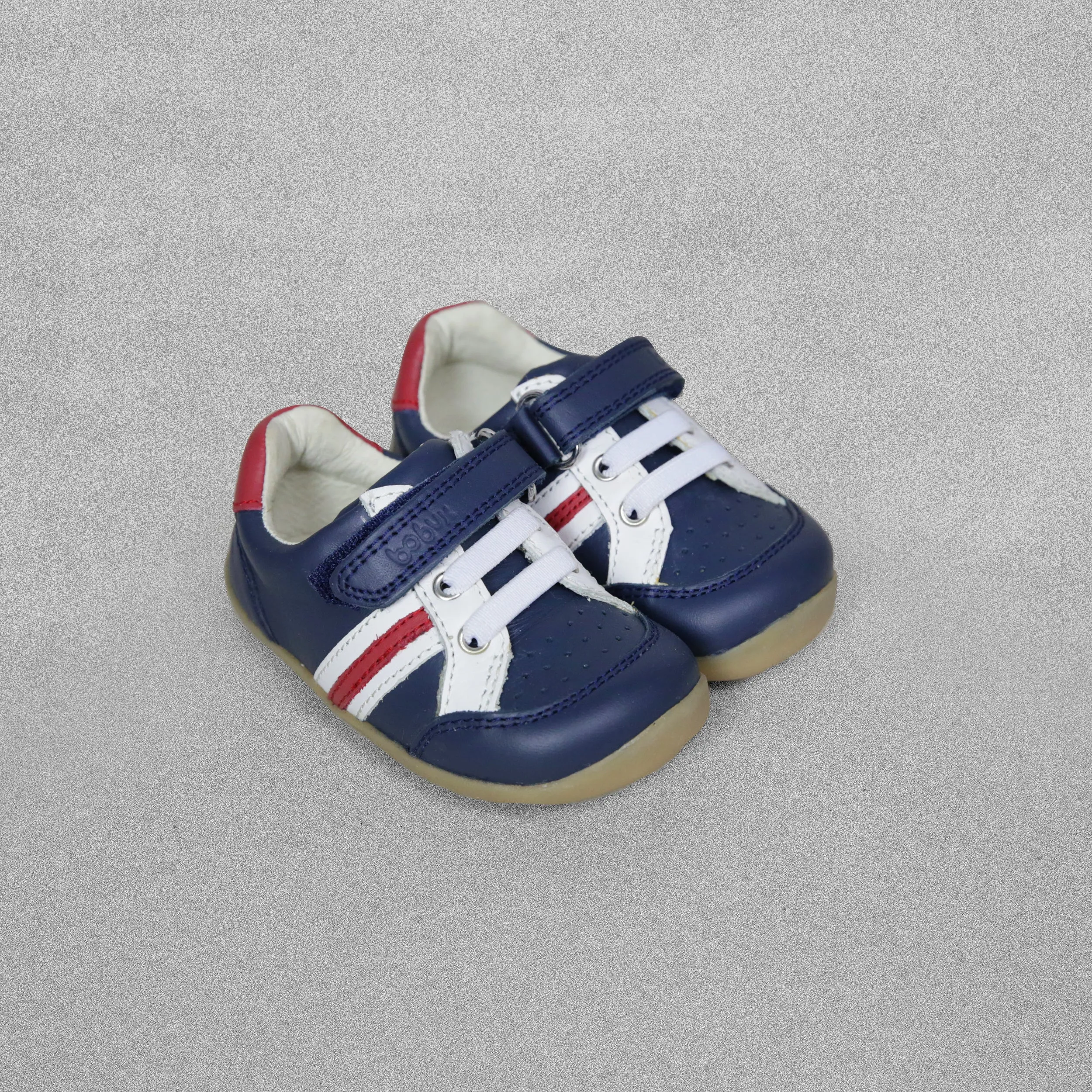 Bobux Step Up Navy Trackside First Walker Shoe - UK 2 / EU 18