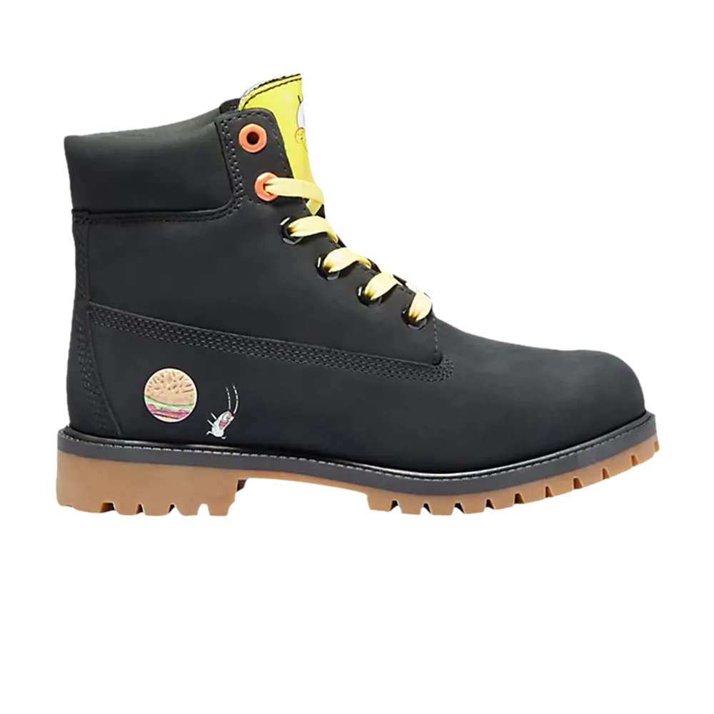 Boots SpongeBob SquarePants x 6 Inch Junior Sample Timberland, black