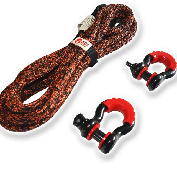 Carbon 4m 14000kg Bridle Recovery Rope and 2 x Bow Shackle Combo Deal