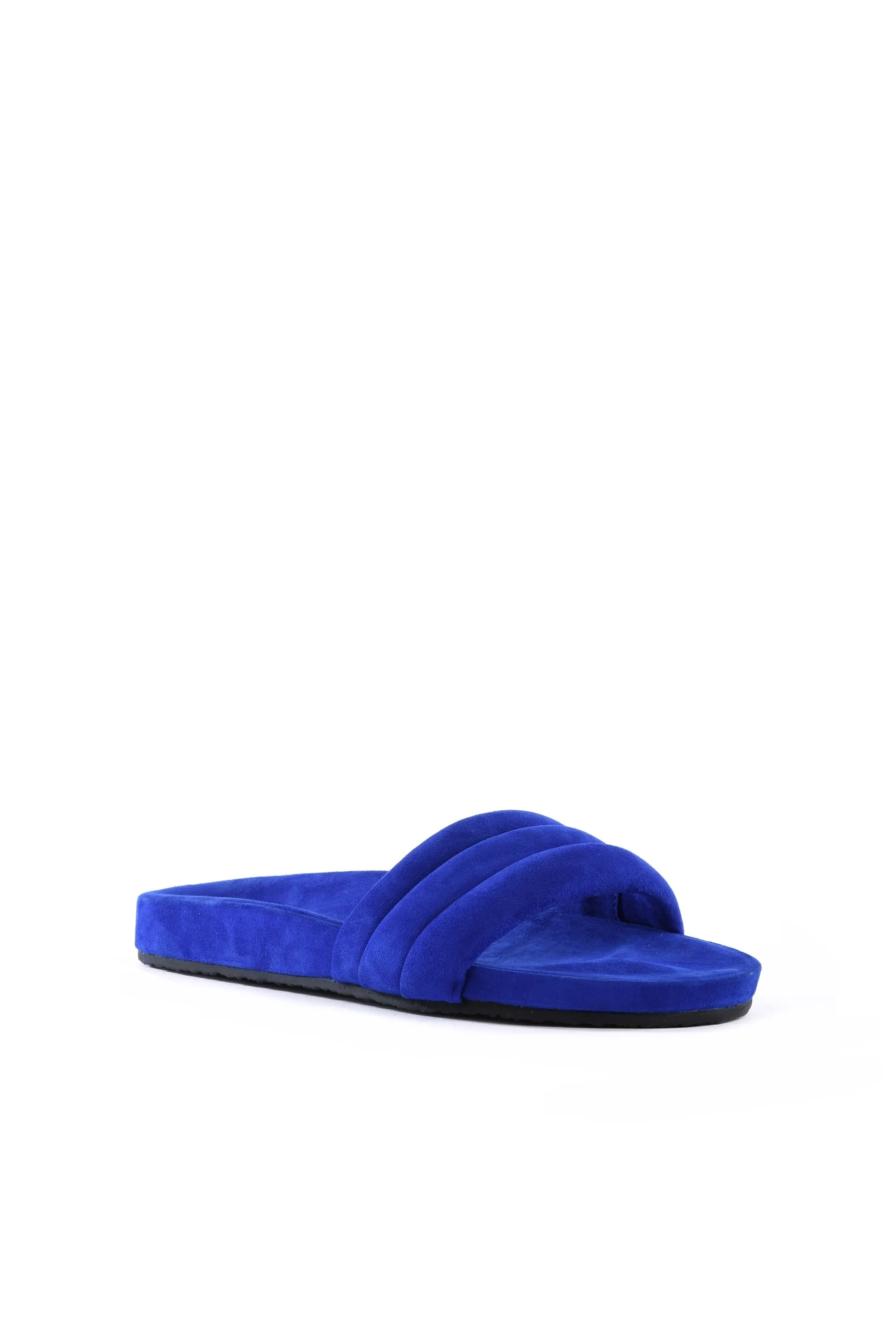 Cobalt Suede Low Key Slide