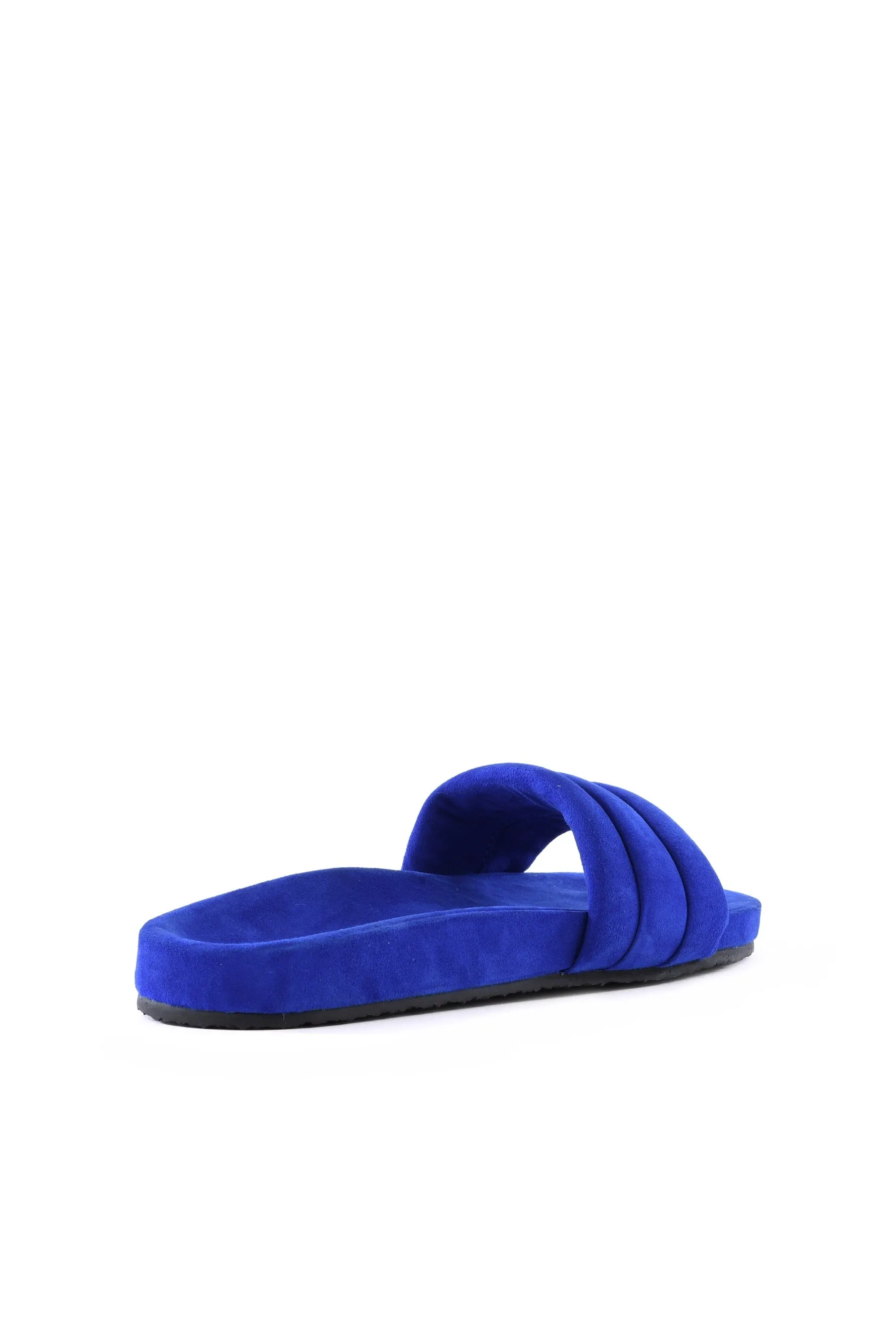 Cobalt Suede Low Key Slide