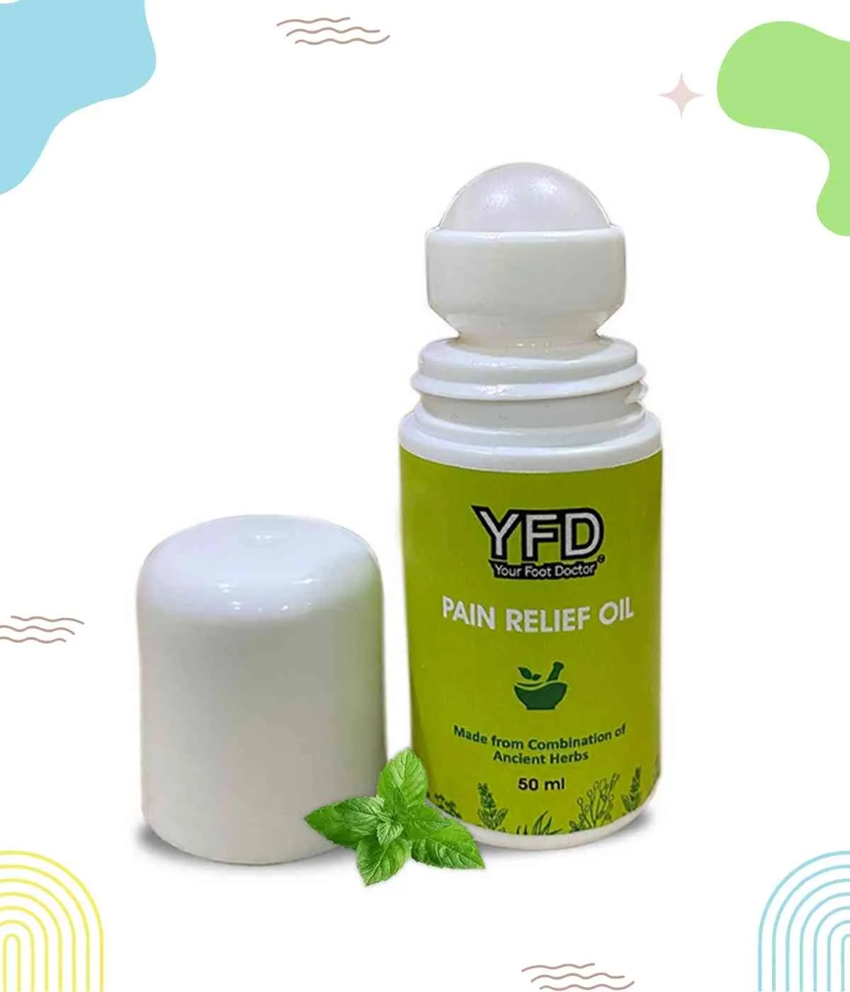 Combo offer Ayurvedic Pain Relief Oil with Unisex Bamboo Socks