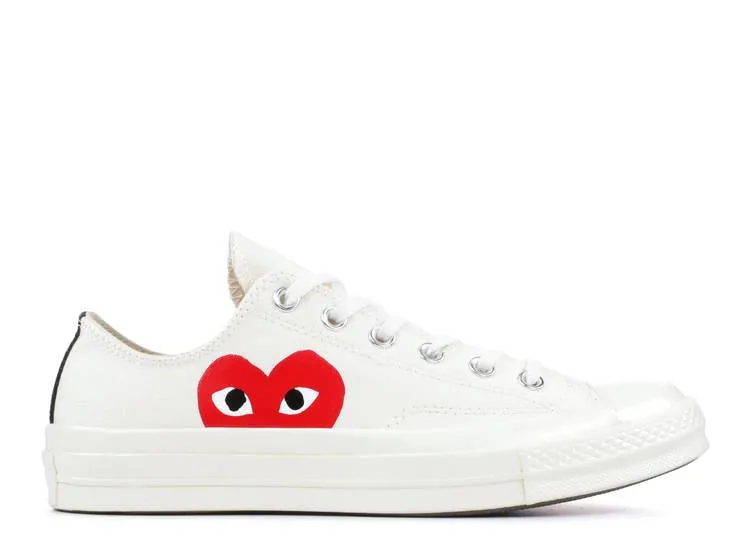 COMME DES GARCONS  X CONVERSE CHUCK TAYLOR LOW 70s "WHITE" 150207C