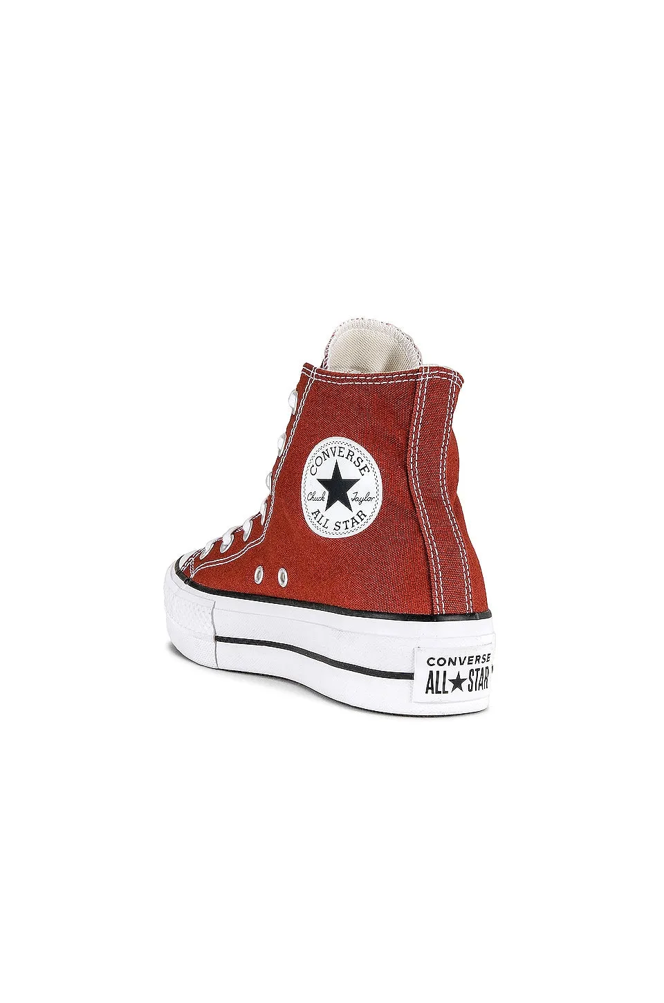 Converse Chuck Taylor All Star Lift Platform Sneakers in Ritual Red, White, & Black