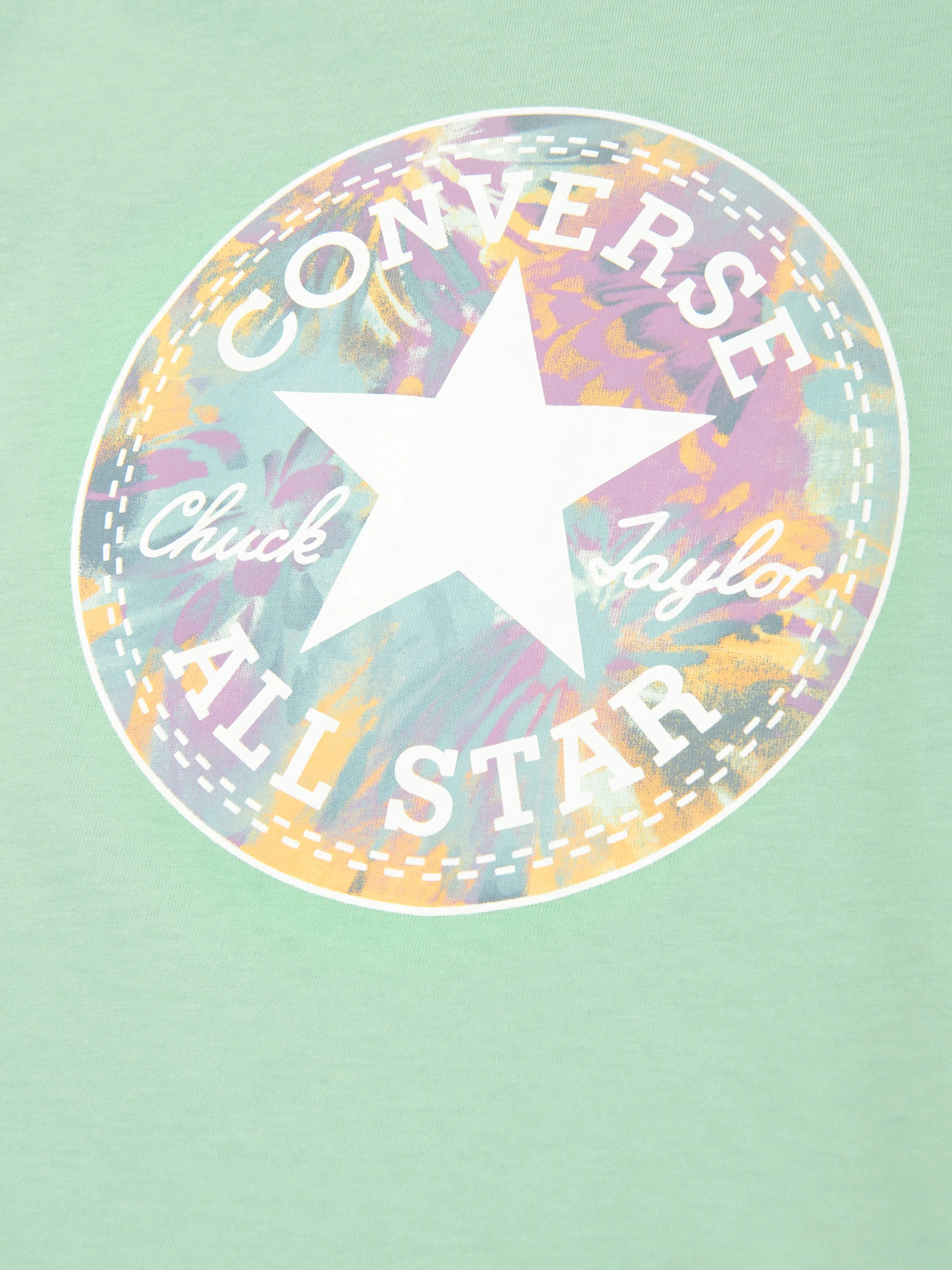 Converse Girls Chuck Patch Graphic T-Shirt in Green