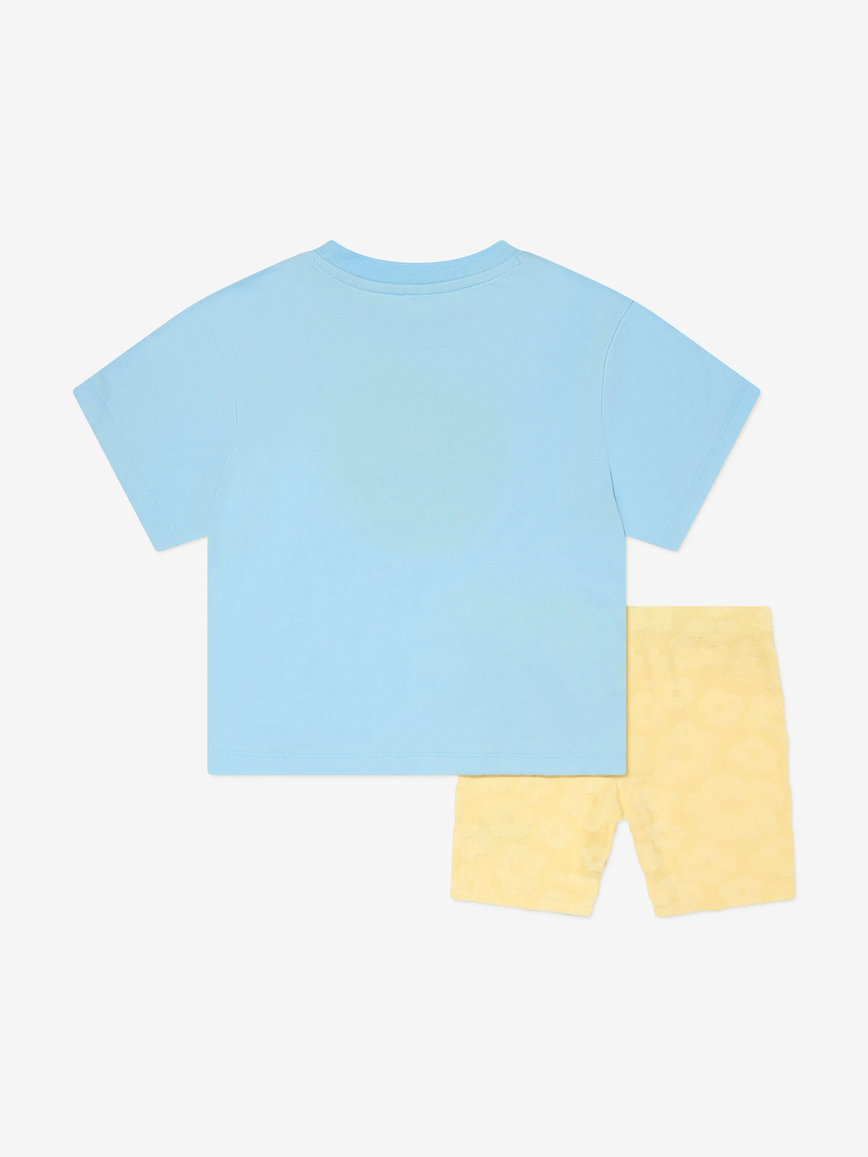 Converse Girls Chuck Patch T-Shirt And Biker Shorts Set in Yellow