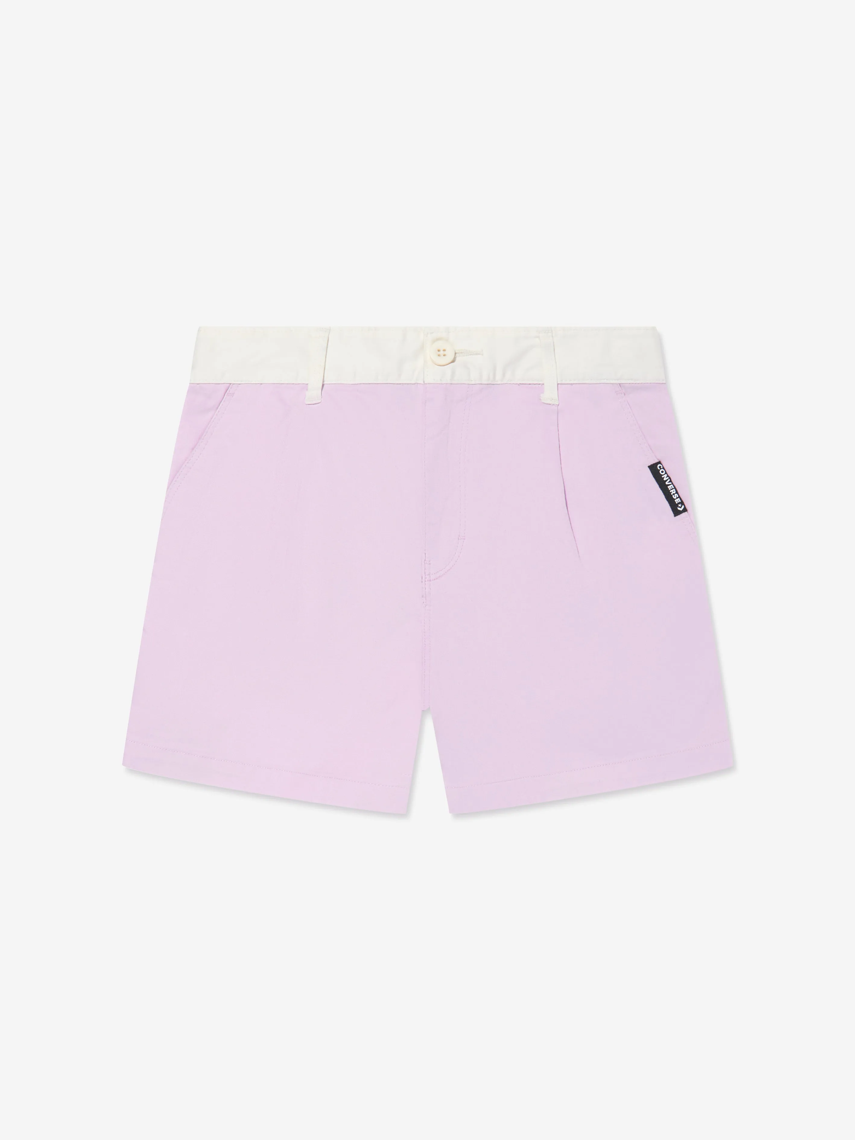 Converse Girls Colourblock Woven Shorts in Purple