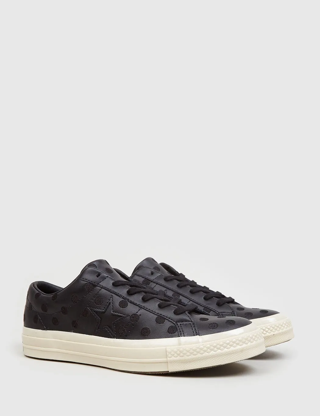 Converse One Star '74 (Polkadot Leather) - Black