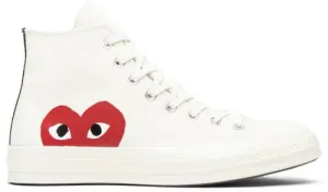 CONVERSE x COMME DES GARCONS  CHUCK TAYLOR HIGH 70s "WHITE" 150205C