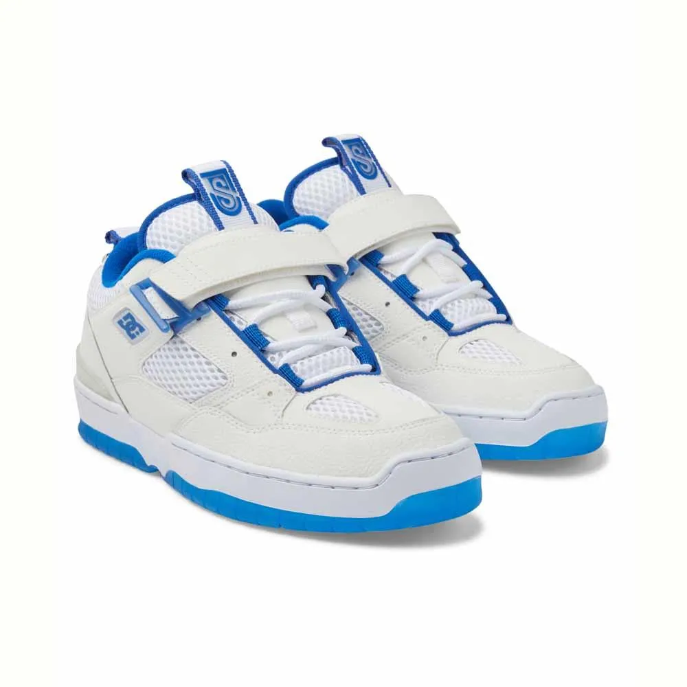 Dc Shoes JS 1 White Blue Skate Shoes