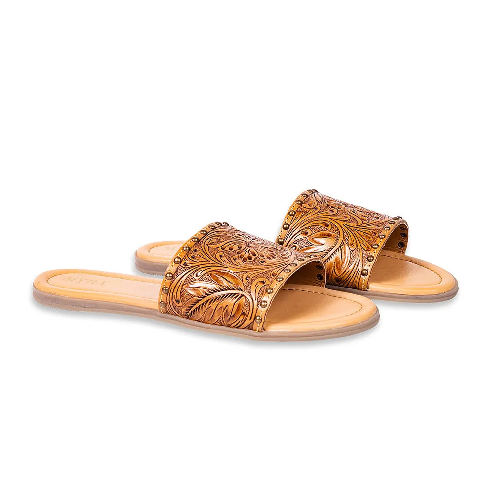 Ellie Hand-Tooled Sandals