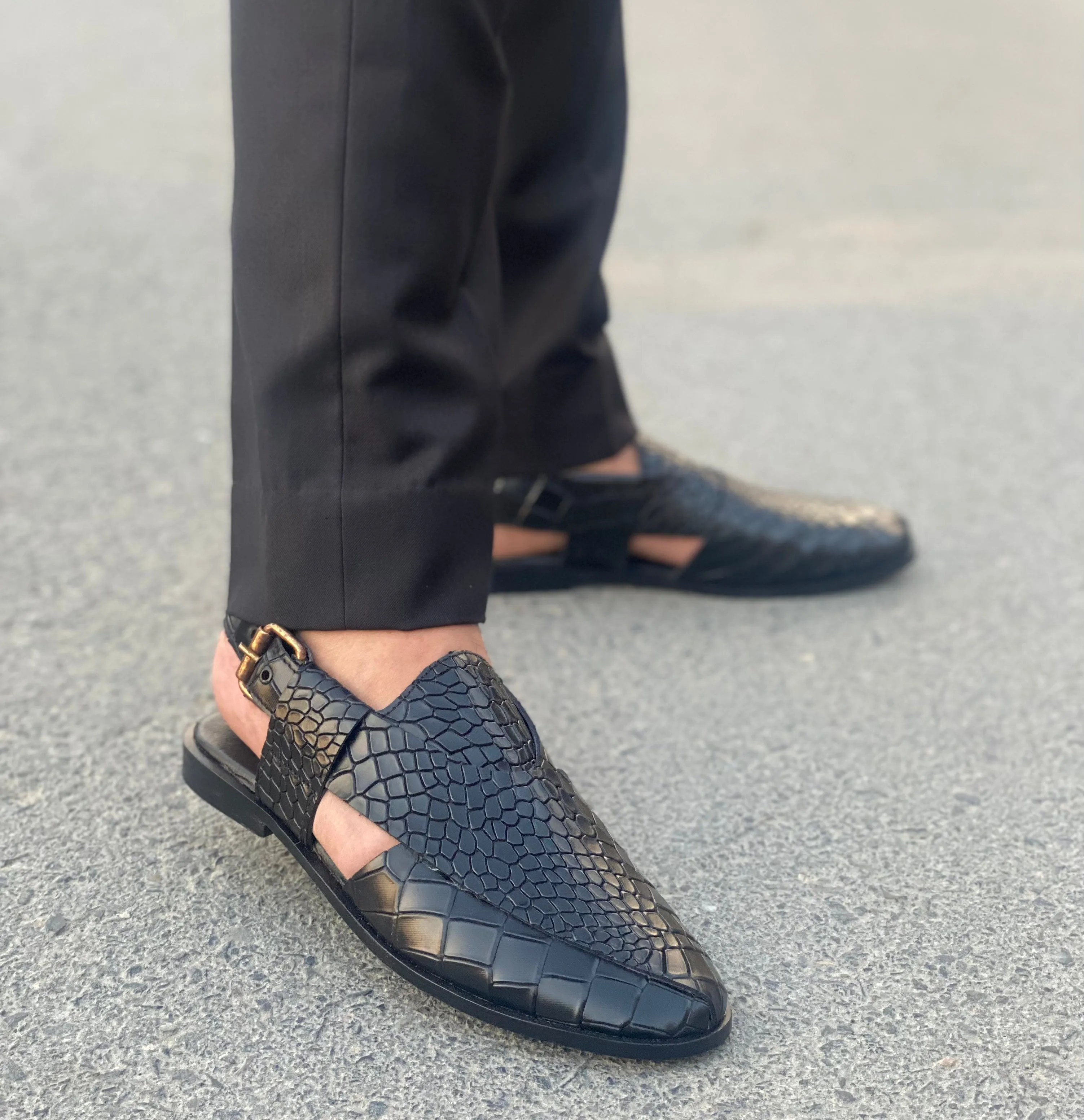 Embosed Peshawari Chappal 691