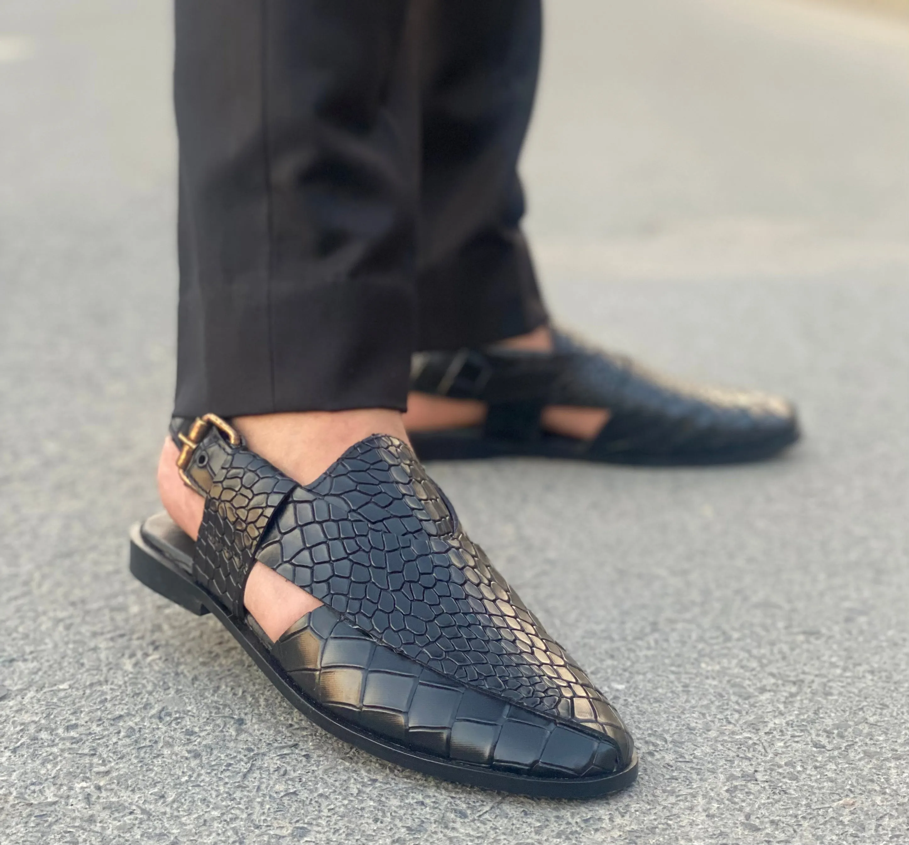 Embosed Peshawari Chappal 691