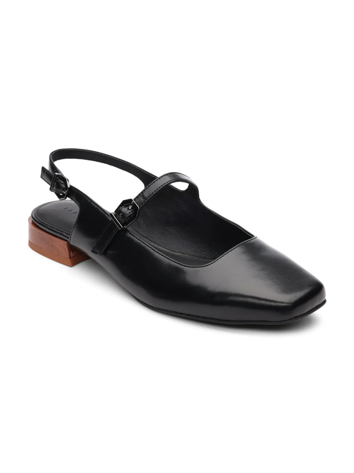 Everly Slingback Flat Black