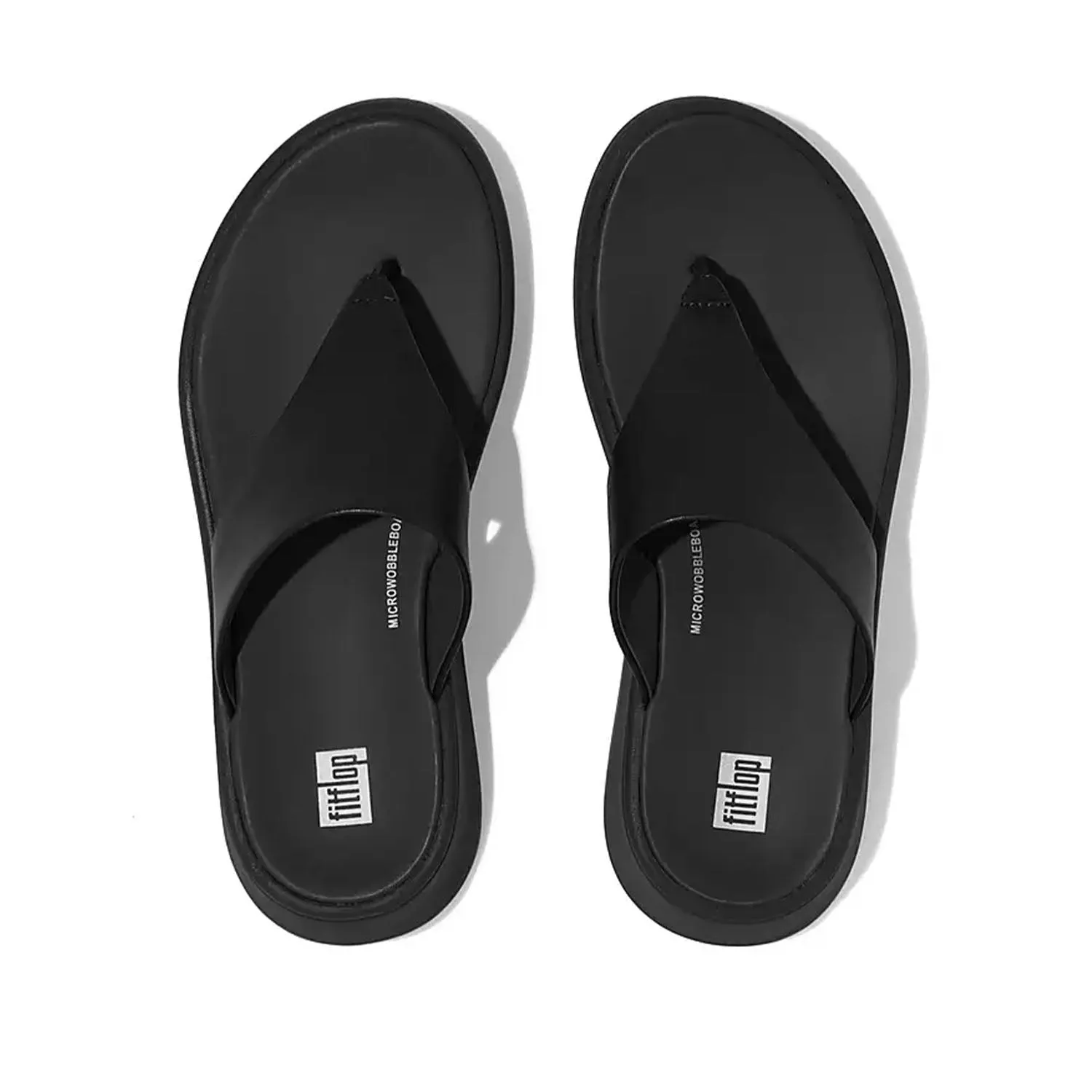 Fitflop Women's F-Mode Toe-Post Sandal in All Black