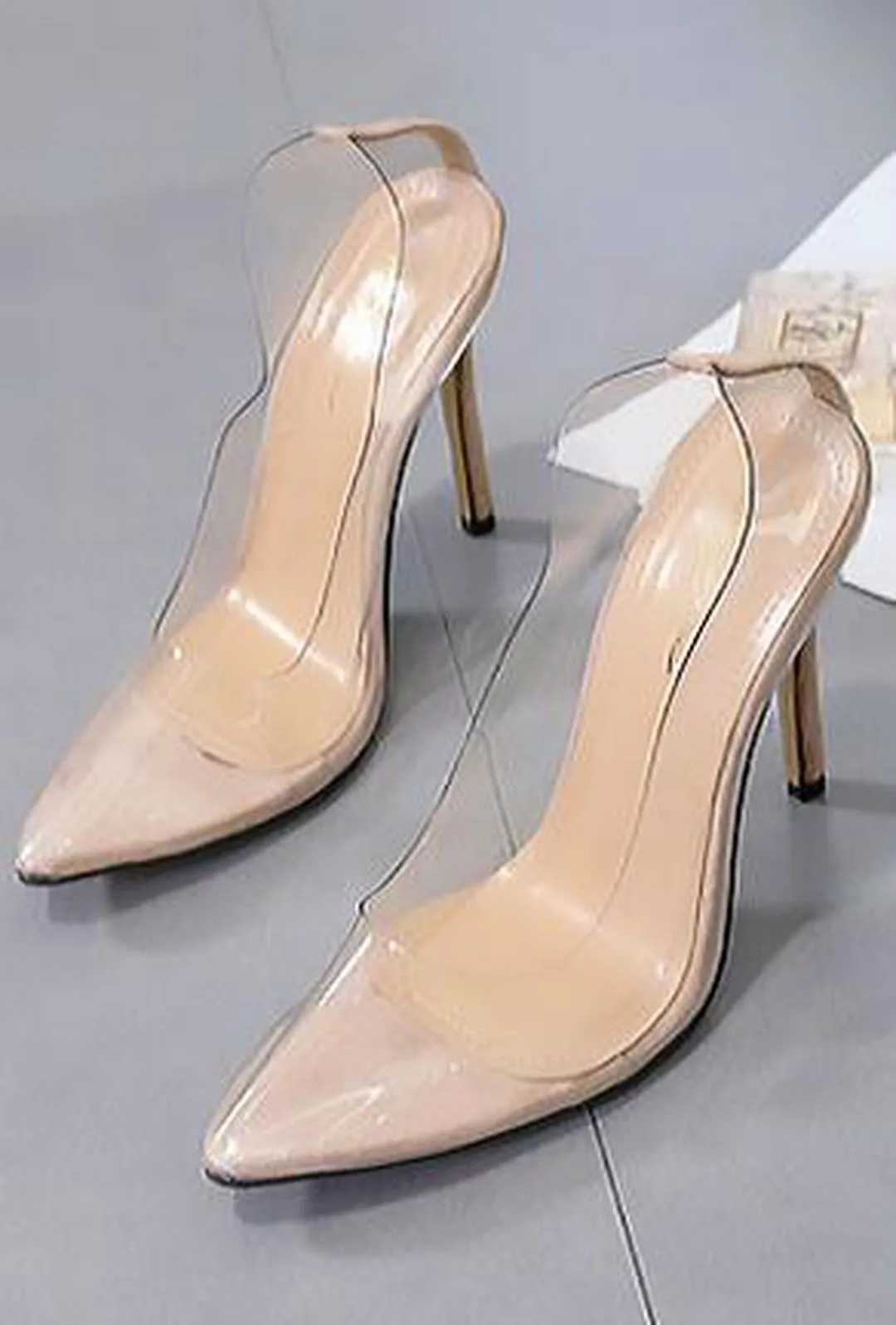 FOLARINE - TRANSPARENT PUMPS HEELS