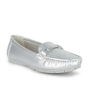 Healers Casual Silver Loafers Shoes For Women GI-YF-14 By Liberty