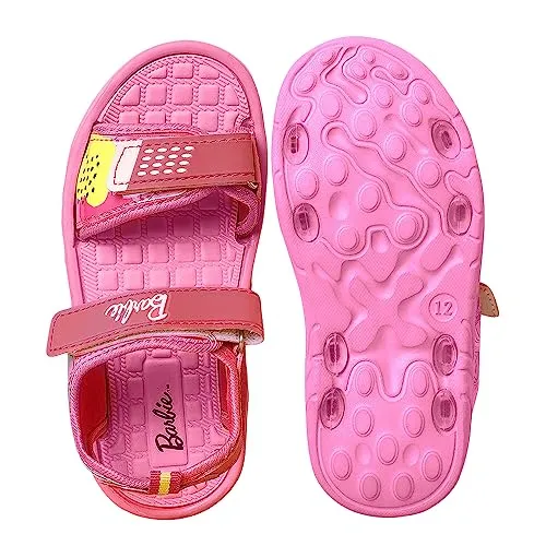 Hopscotch Girls EVA Graphic Print Floaters in Pink Color,UK:2 (KDV-4400489)