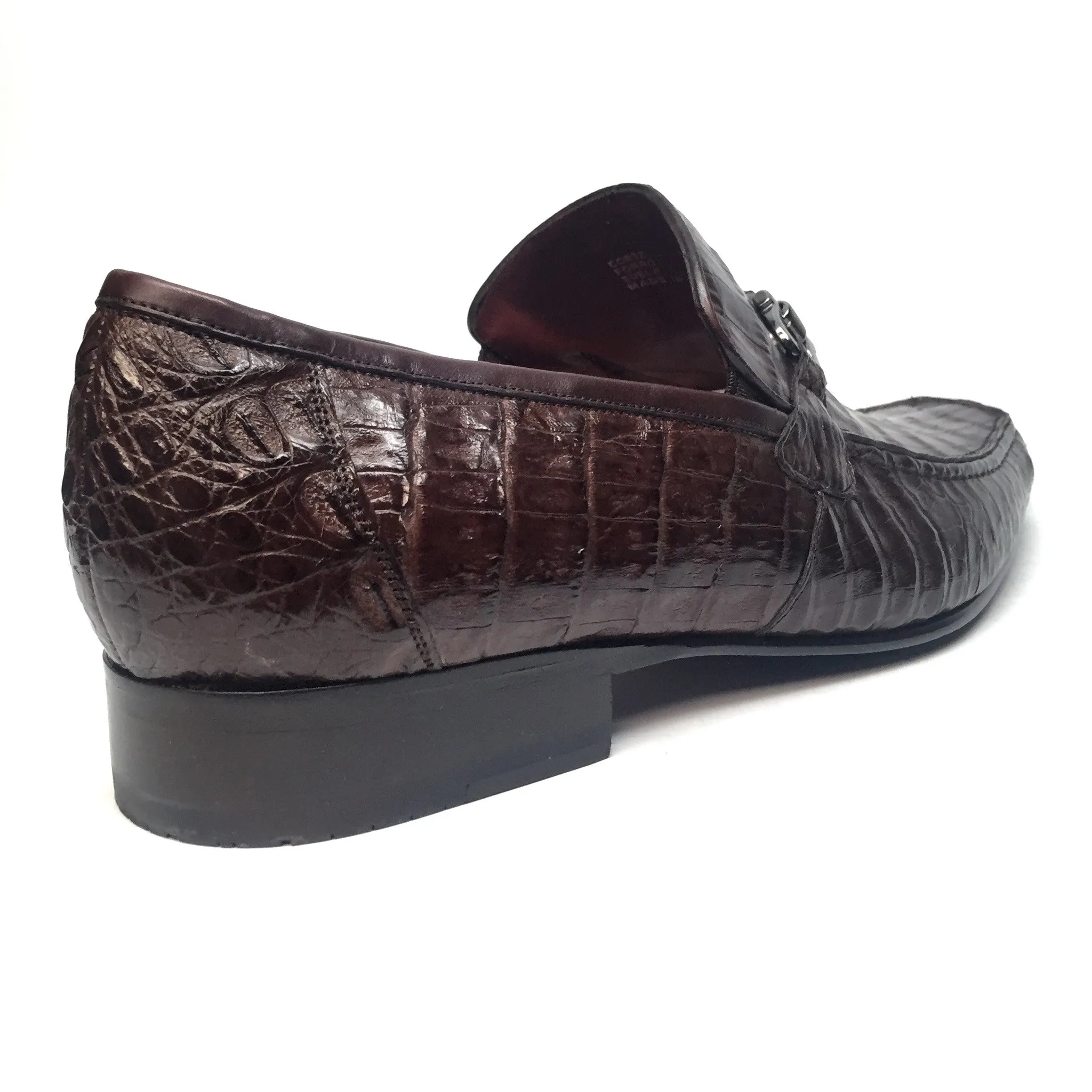 Los Altos All-Over Crocodile Belly Loafers