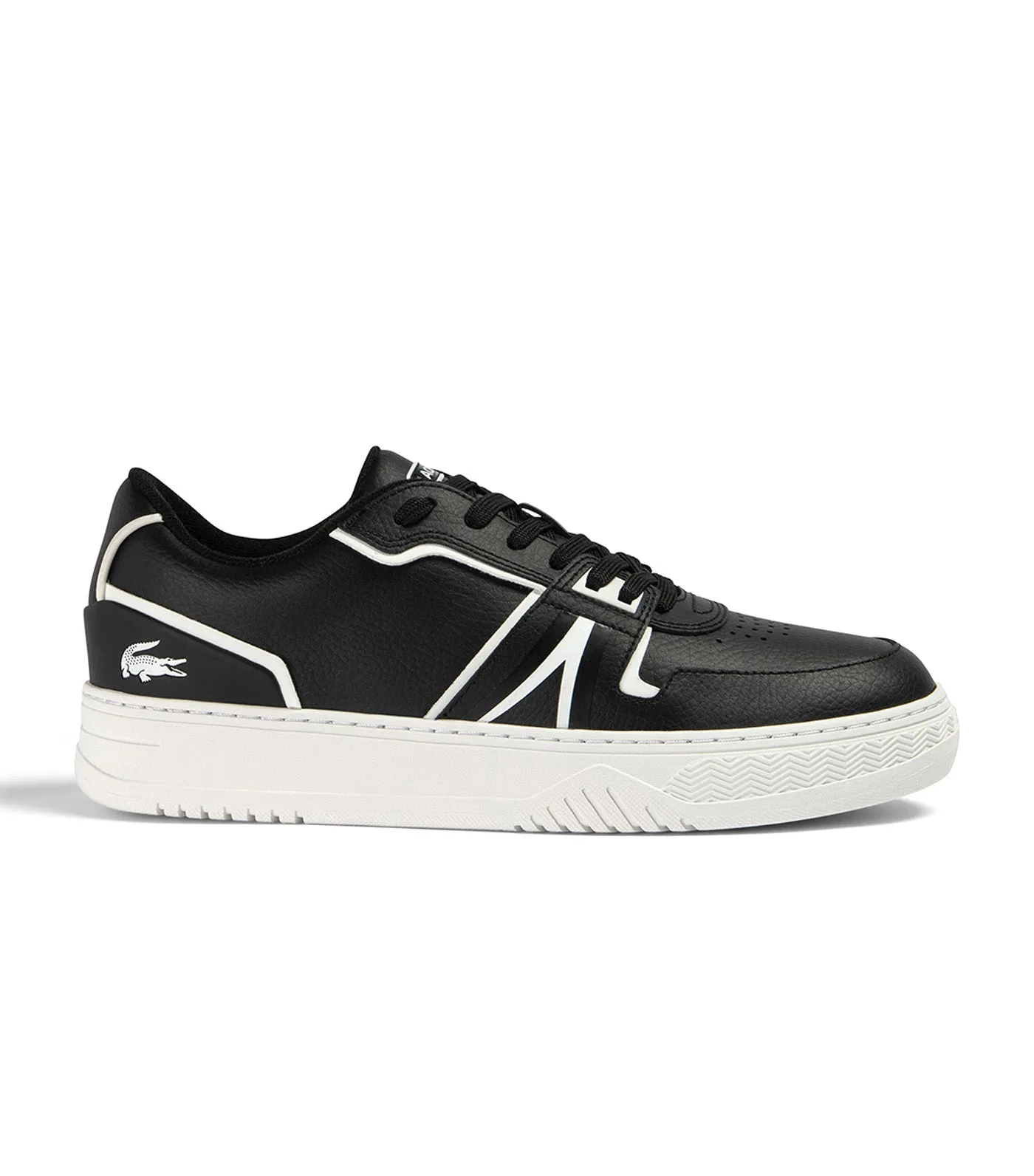 Men's Lacoste L001 Baseline Leather Trainers Black/White