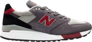 New Balance M998 sneakers, dark grey/red