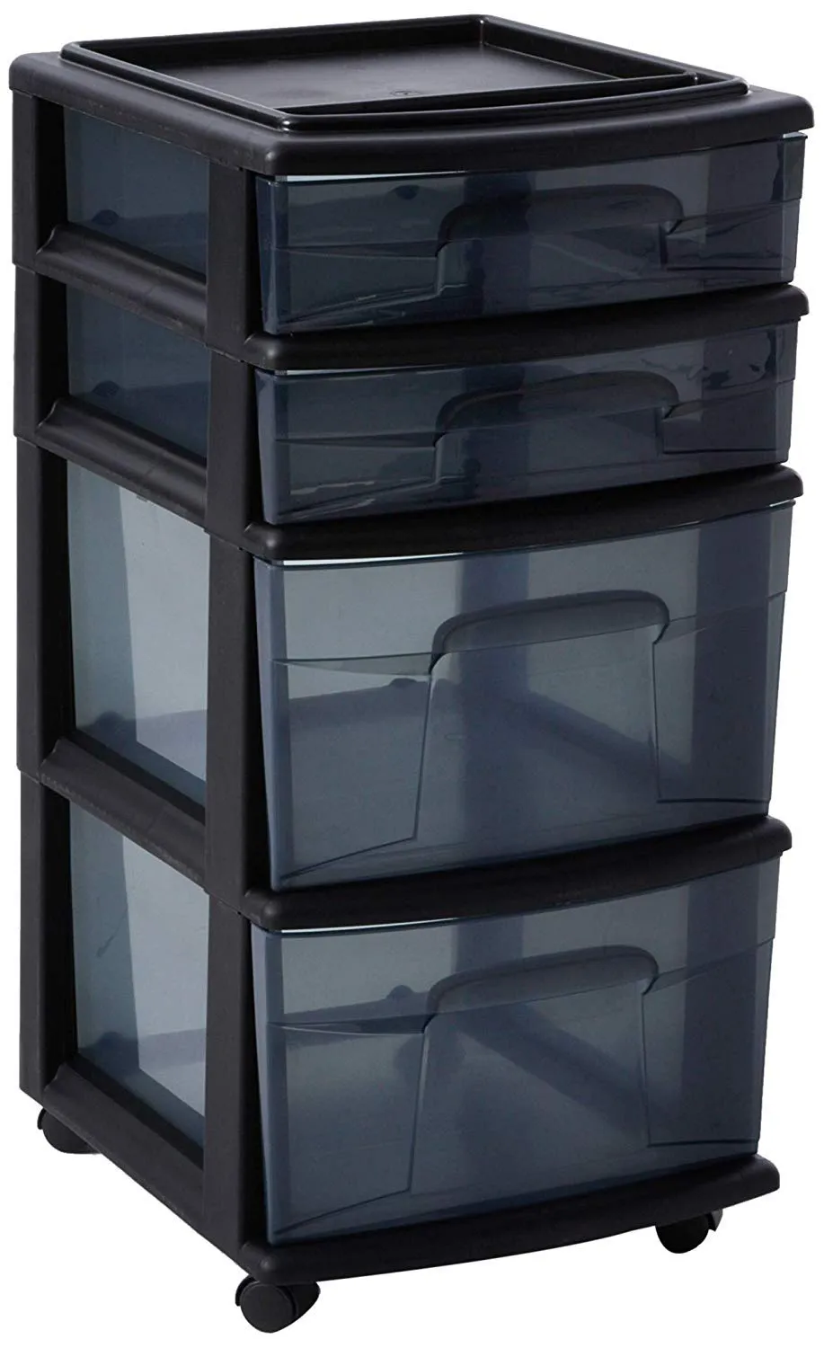 Plastic 4 Drawer Medium Cart