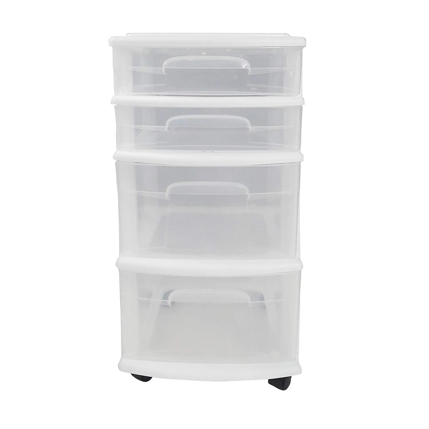 Plastic 4 Drawer Medium Cart