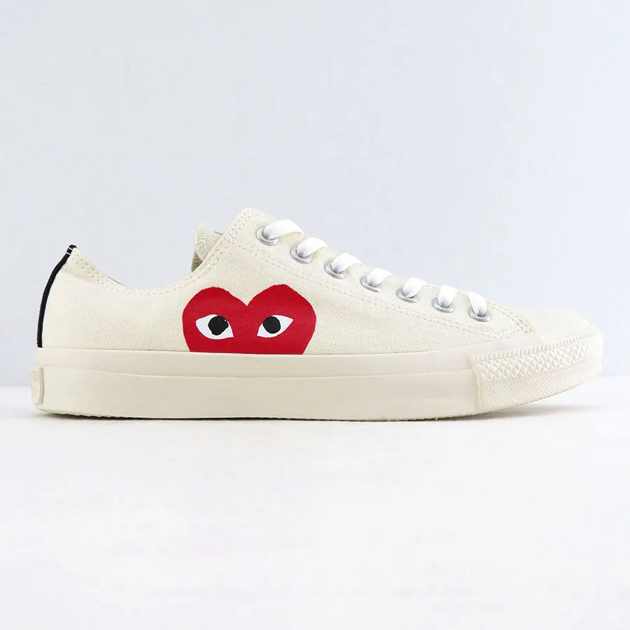 【PLAY COMME des GARCONS】<br>PLAY CONVERSE CHUCK TAYLOR (WHITE)<br>AZ-K114-001