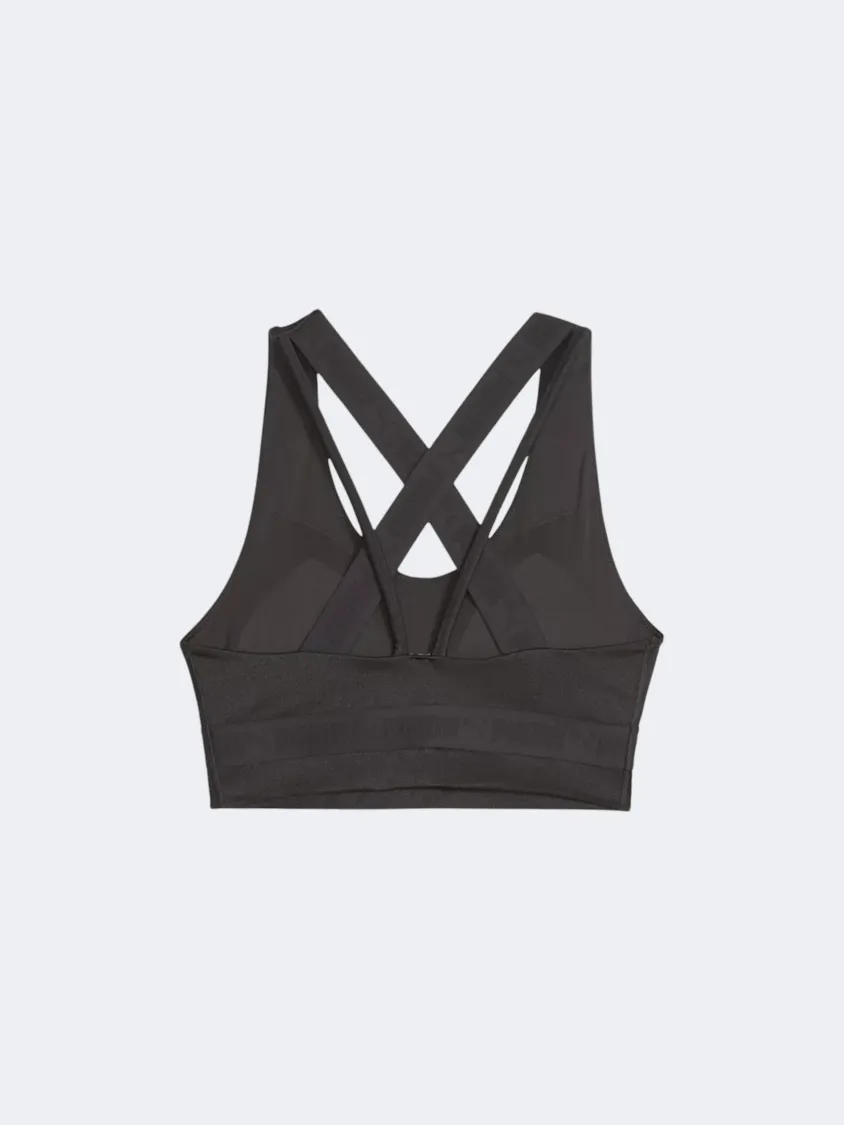 Puma Mid Impact Strong Shine Women Training Bra Black