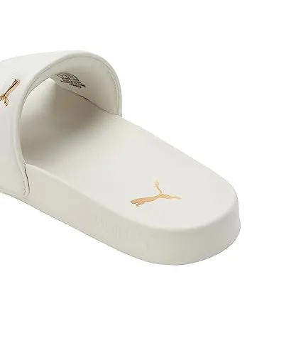 Puma Womens Leadcat 2.0 Puffy Pristine-Metallic Gold Slide - 5 UK (38955702)