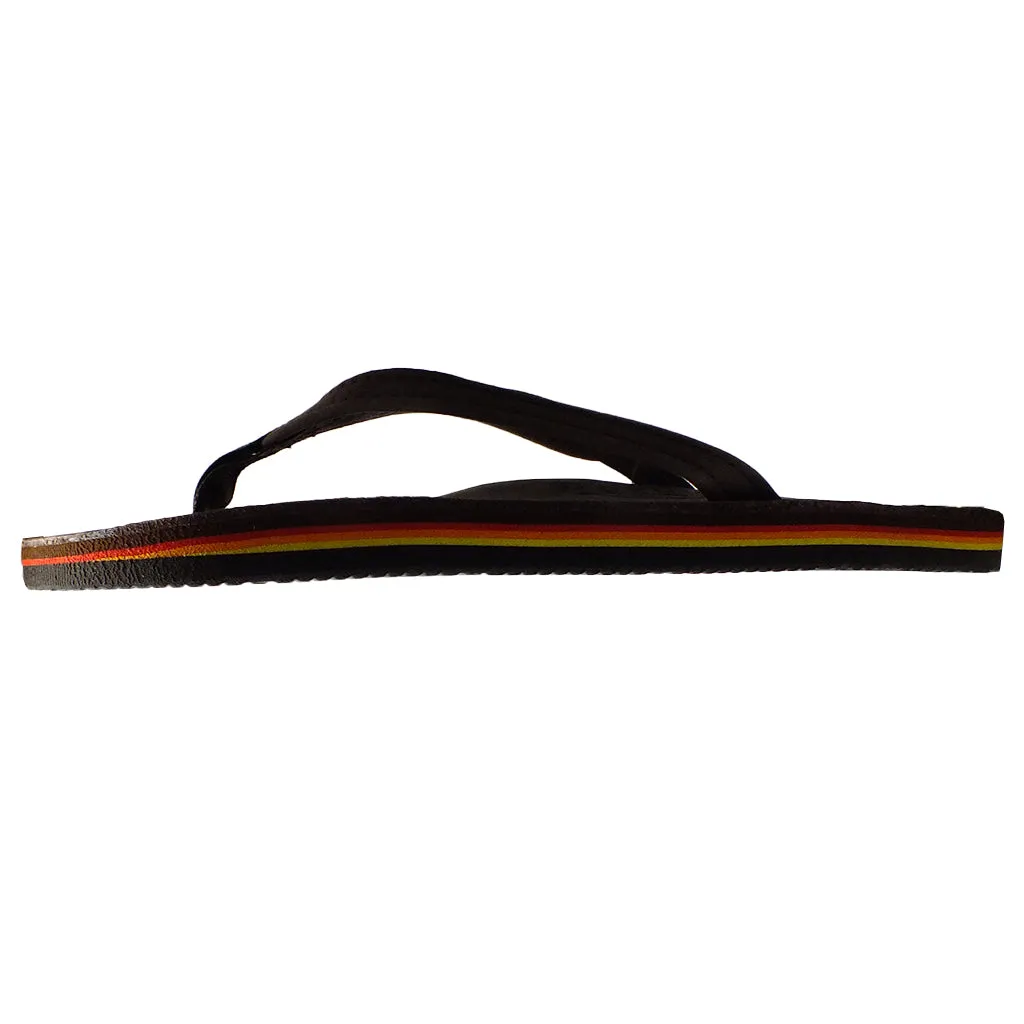 Rainbow Sandals Womens Premier/Classic Leather Single Layer With Arch Narrow Strap -  eXpresso Rainbow Stripe