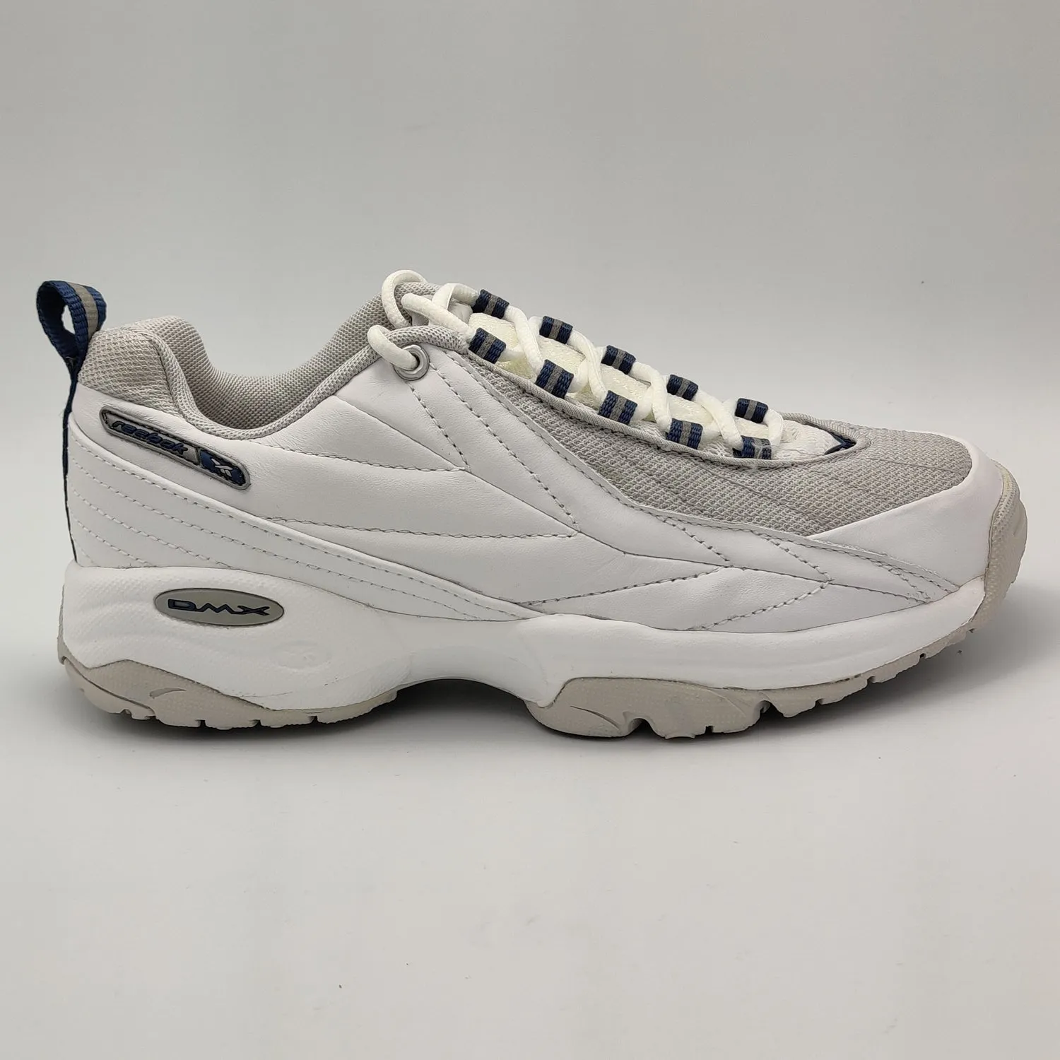 Reebok Womens Monaco DMX Cushioned Retro Trainers - White - UK 4.5