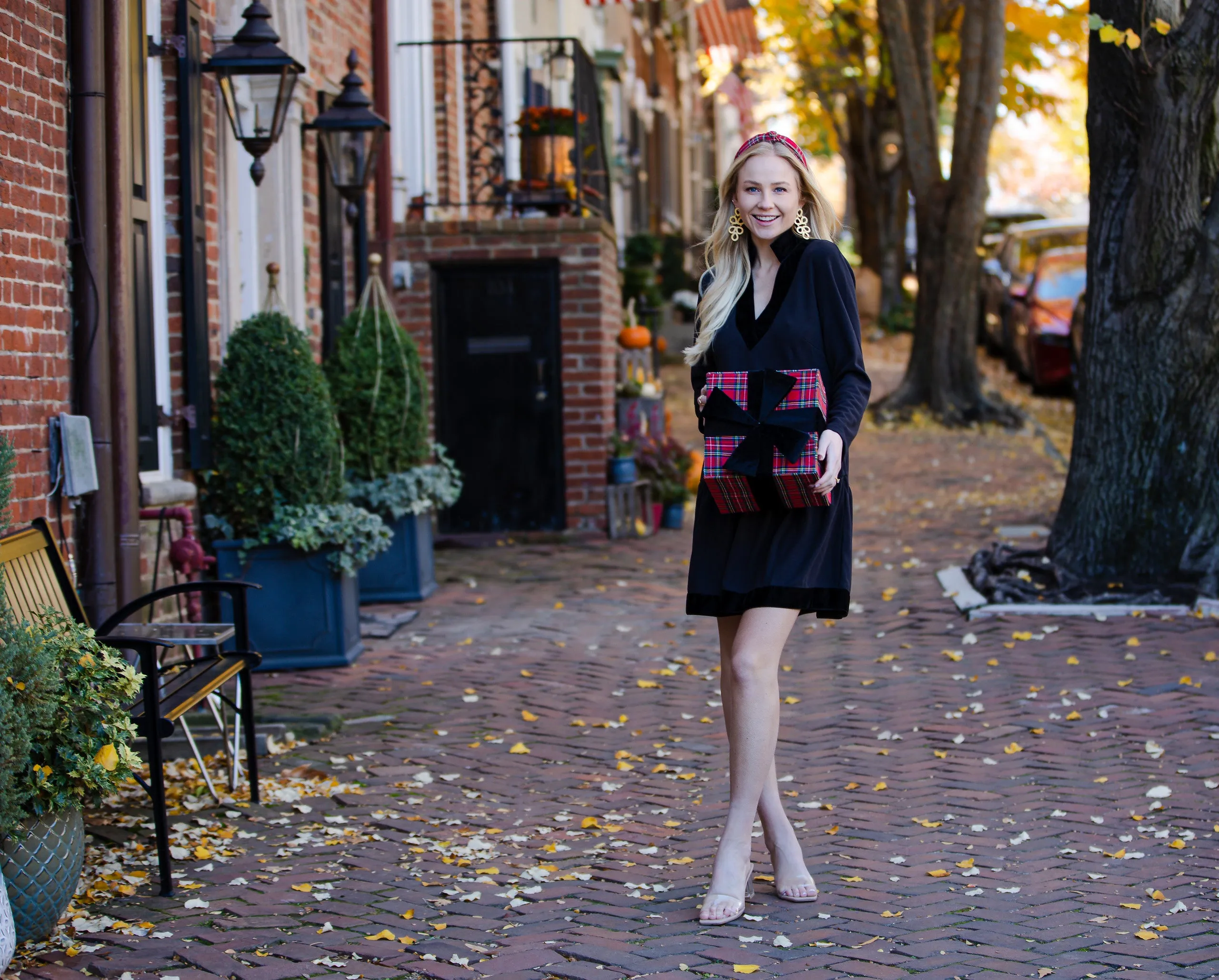 Sail to Sable Long Sleeve Fit and Flare Dress - Black