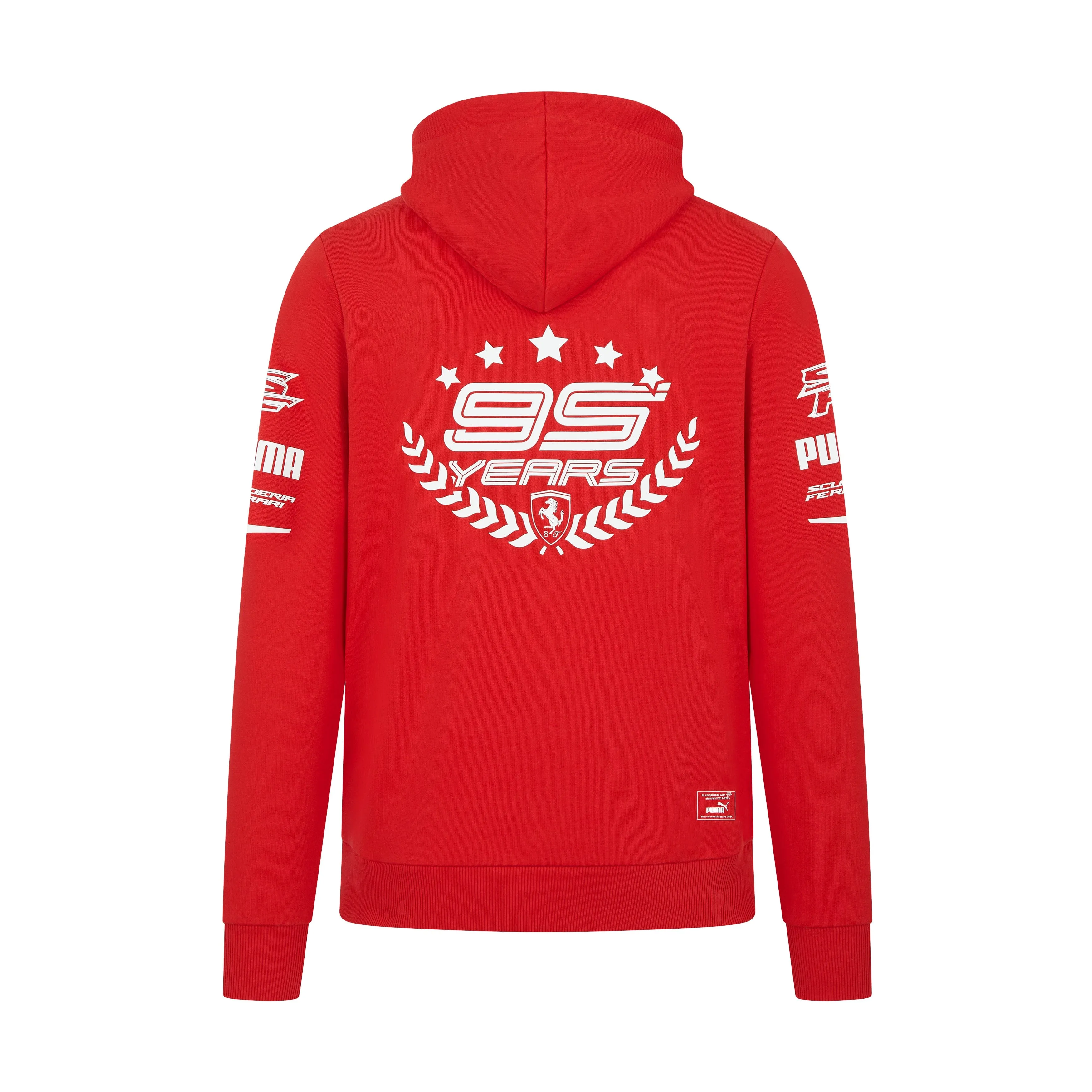 Scuderia Ferrari F1 Men's "95 Years" Hoodie - Black/Red