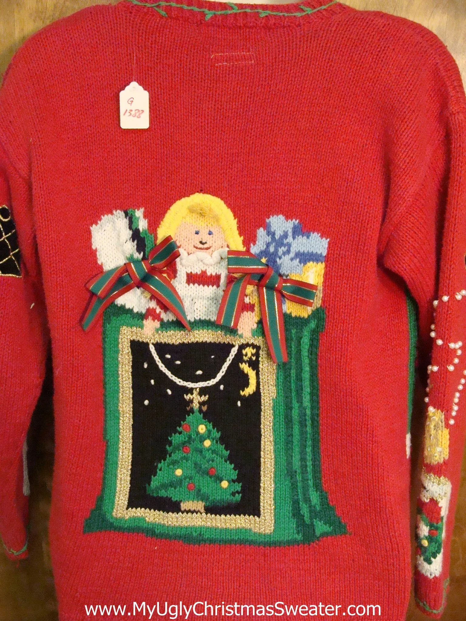 Shopaholic 2sided Ugly Christmas Sweater with Lights