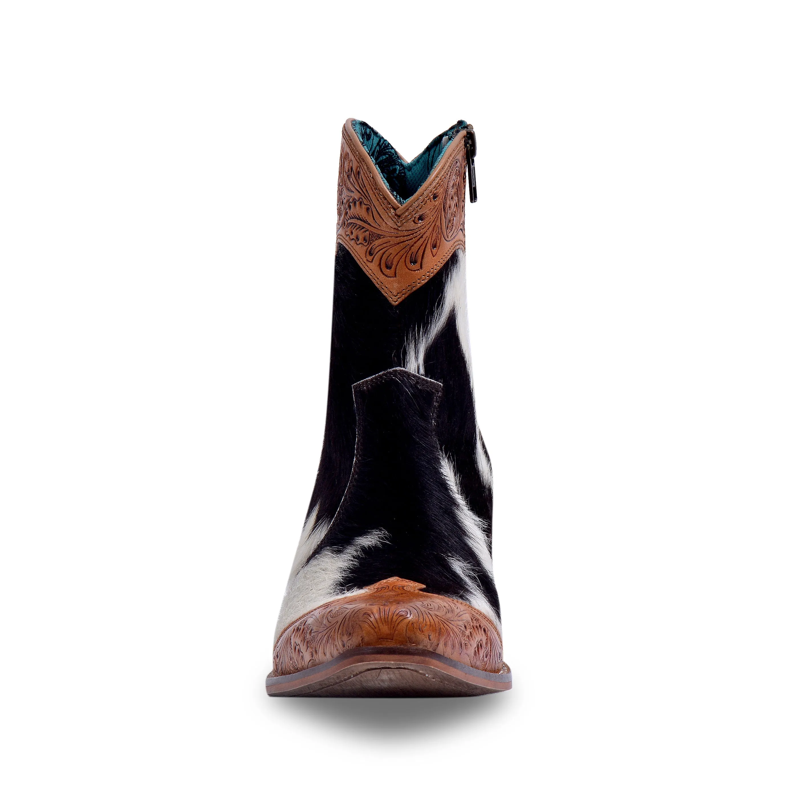 Silverado Hair-on Hide & Hand-tooled Boots