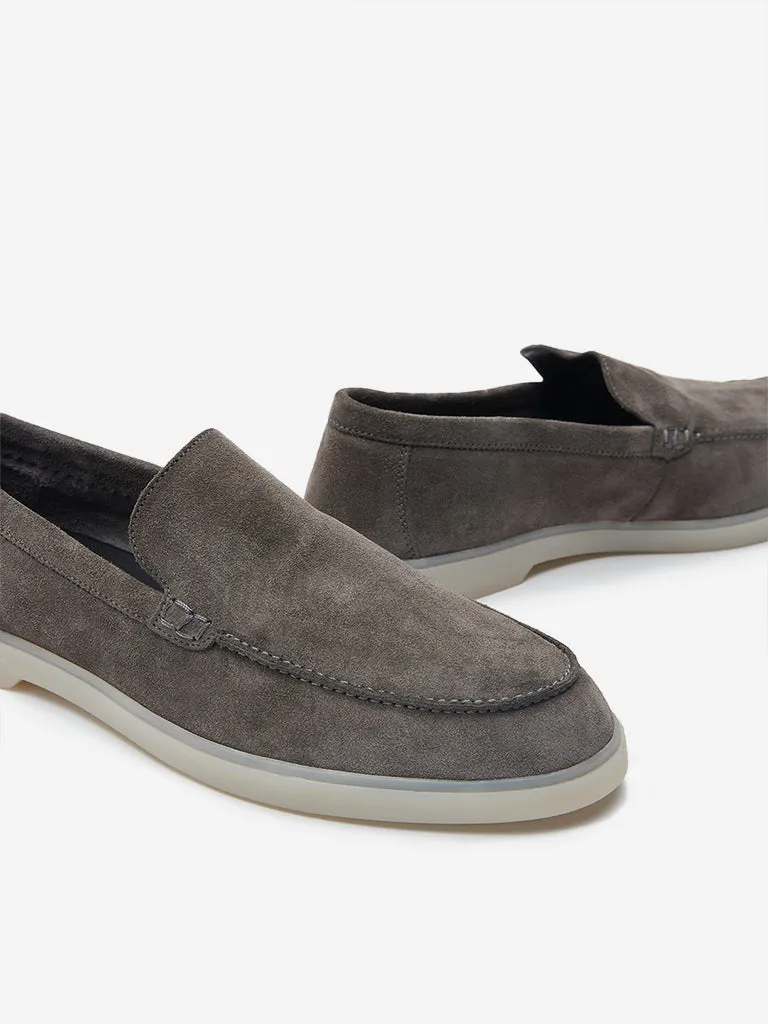 SOLEPLAY Grey Leather Loafers