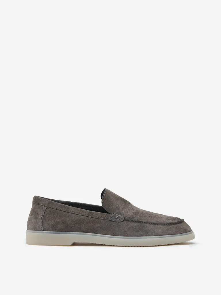 SOLEPLAY Grey Leather Loafers