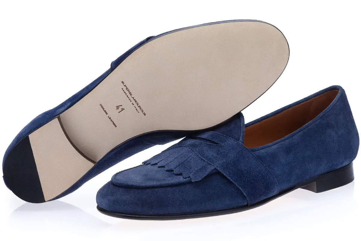 TANGERINE 10 GORAIN NAVY BELGIAN LOAFERS