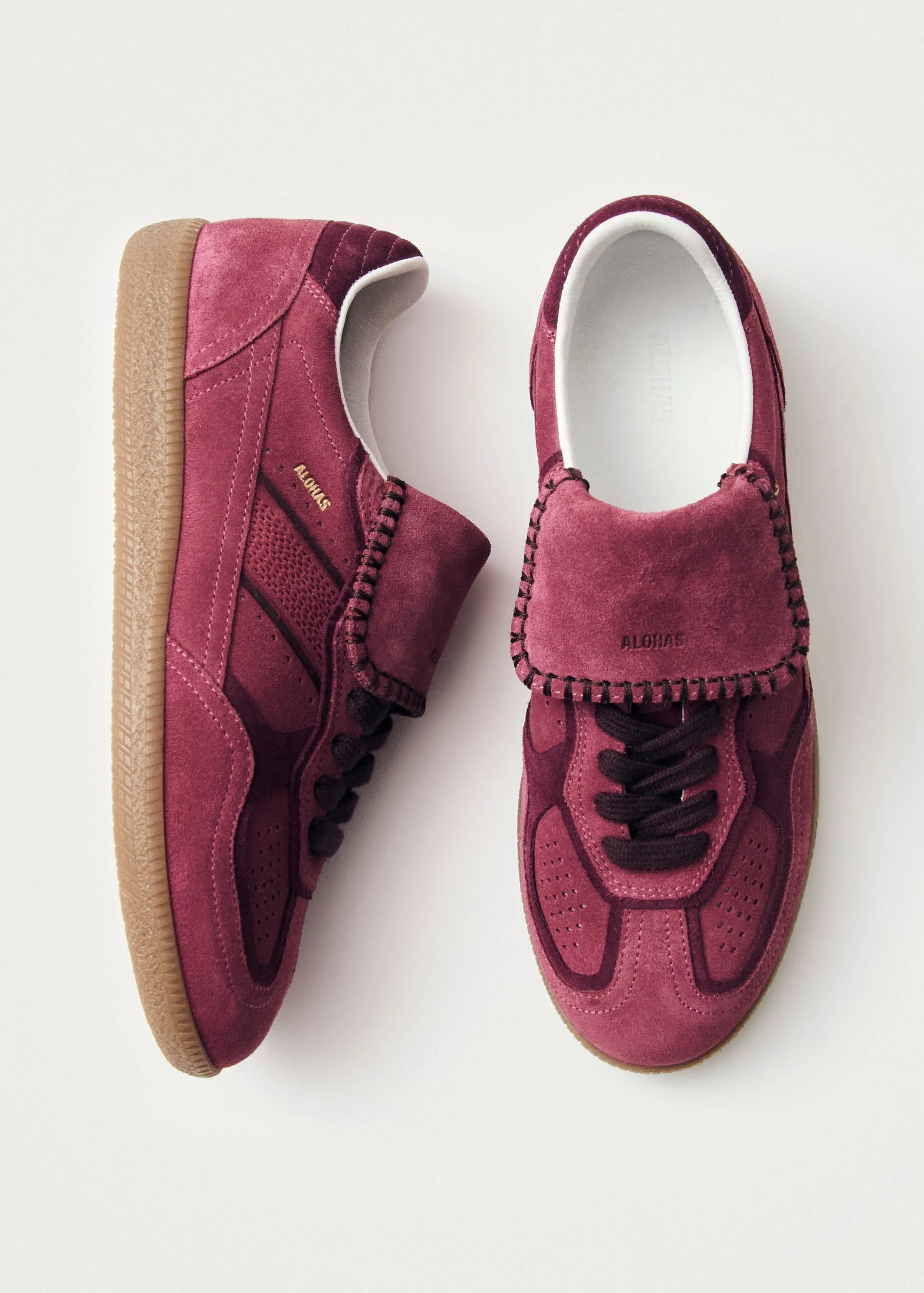 Tb.490 Club Suede Raspberry Leather Sneakers