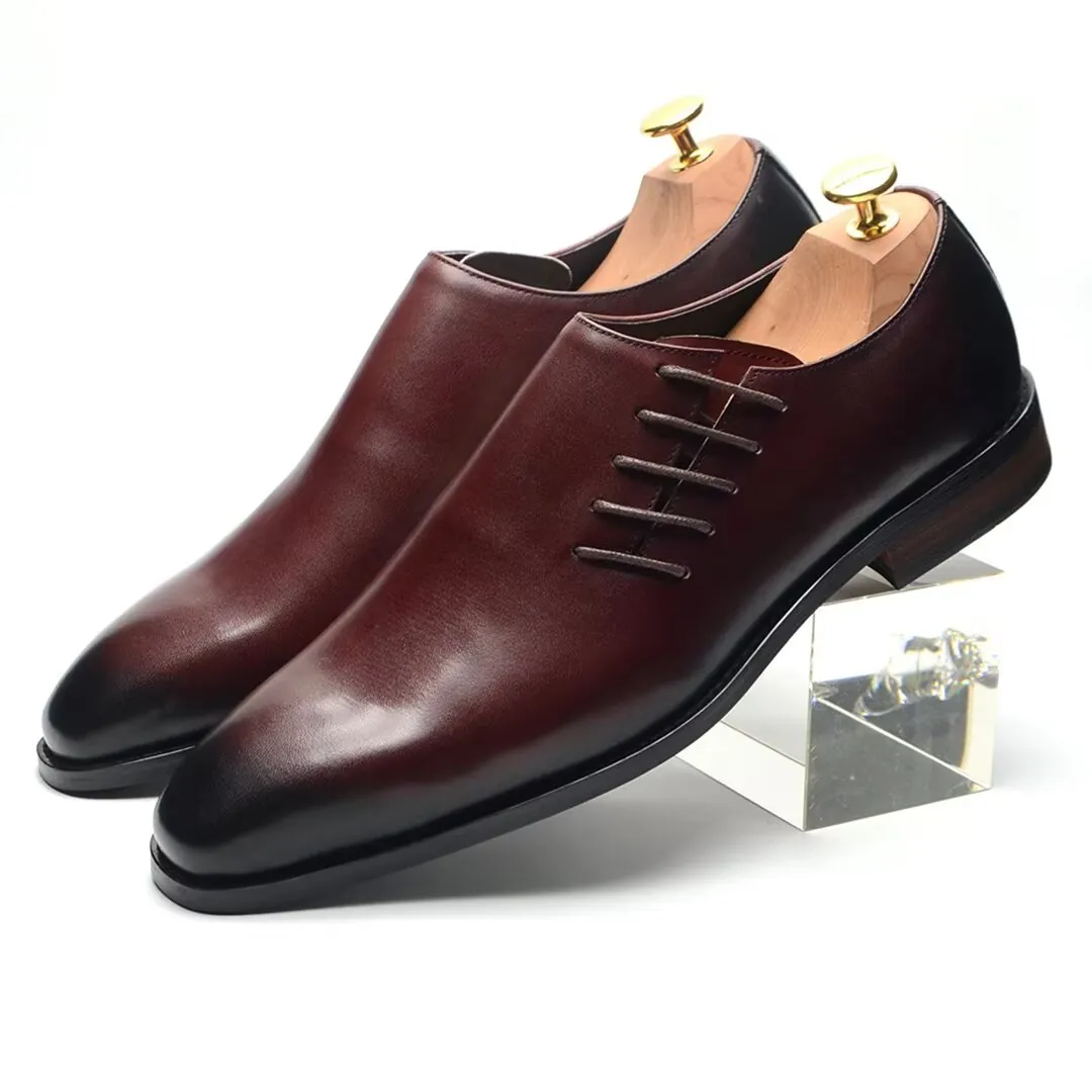 Urban Chic Lace-Up Leather Dress Shoes